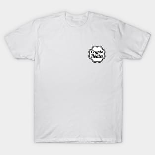 Crypto Hodler Lollipop White And Black Small Logo T-Shirt